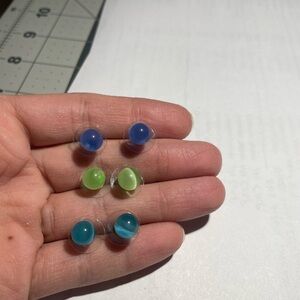 Colorful Stud Earrings Set